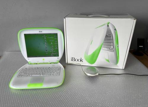 Apple green ibook white - apple,