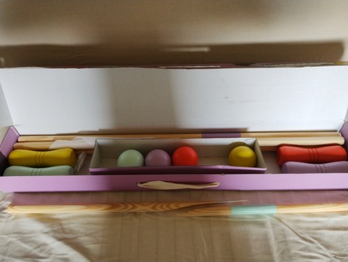 Wooden croquet set with - croquet,