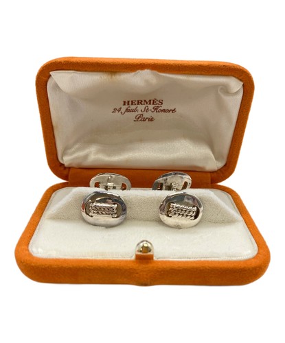 Hermes shuroi cufflinks silver - shuroi,