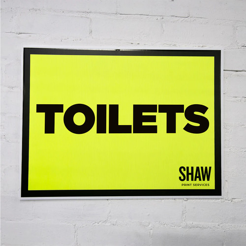Toilets event sign - event,