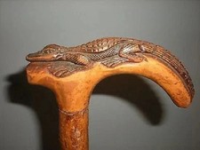 Hand carved crocodile wooden