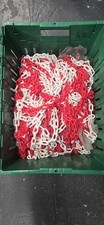 Red & White Plastic Barrier Chains 85m Total (x17 Sections) Safety Crowd control