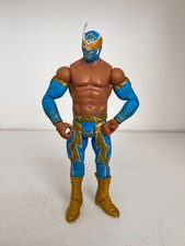 WWE SIN CARA MATTEL WRESTLING ACTION FIGURE BASIC SERIES 18 #32 BLUE & GOLD