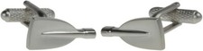 Rowing Oars Cufflinks Silver