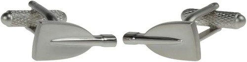 Rowing oars cufflinks silver - rowing,