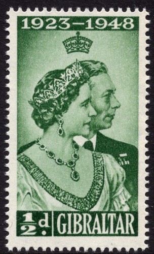 Gibraltar 1946 green - gibraltar, ½d