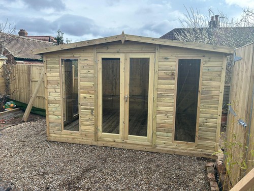 12x10 summerhouse apex garden - apex,