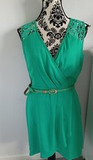 Size 10 Uttam Boutique Dress Turquoise