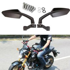 Black Motorcycle Rear View