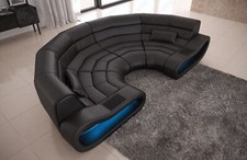 Sofa Leather Couch Corner Sofa Mega Sofa Design Living Area Modern Concept Big Sofa