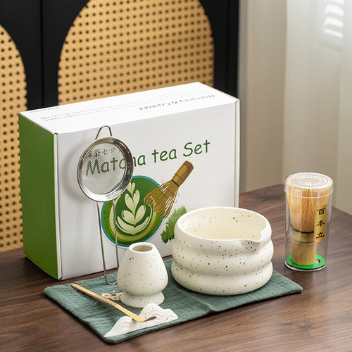 Bamboo matcha whisk set chasen - set,