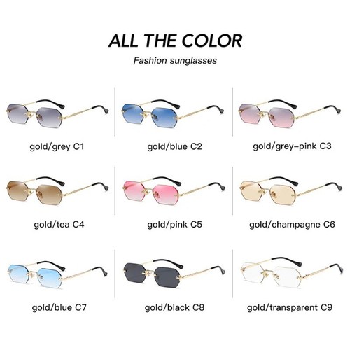 Vintage rimless polygon - vintage,