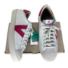 Victoria Fresa Trainers Women's Cream Shoes Size UK 5 EU 38 US 7 Lace Up Sneaker