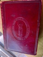 Red Leather Bound Bible. 1889
