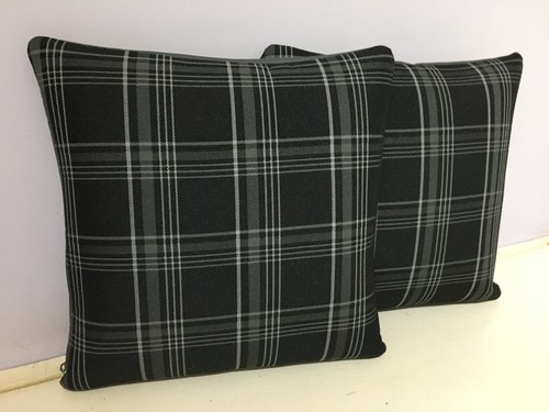 Grey gti tartan pillow - tartan,