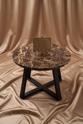Round dark emperador natural - dark,
