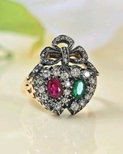 Victorian Double Heart Ring
