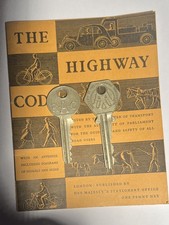 Vintage AA and RAC keys and Highway Code 1946 Edition