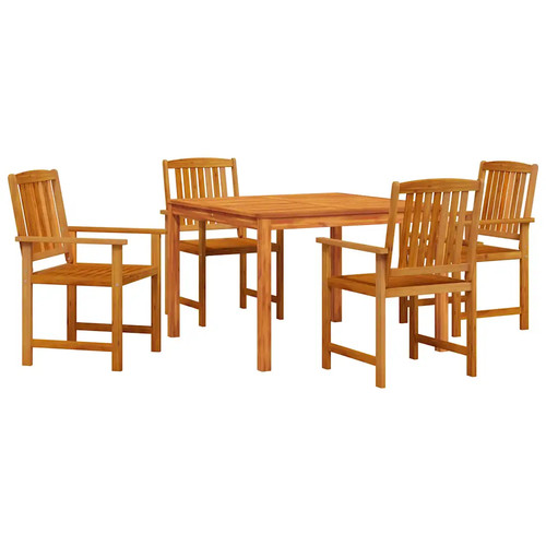 Garden dining set brown solid - dining,