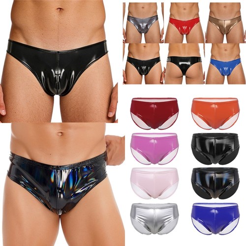 Mens wet look leather - uk,