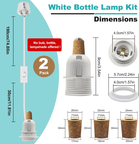 Bottle lamp kits - lamp, 2