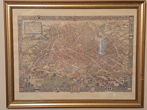 Old map birmingham 1923 - map,