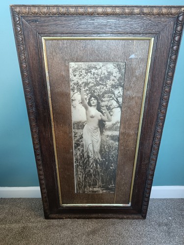 Antique nude print ornate - print,