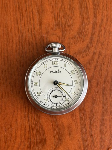 Ruhla mechanical pocket watch - ruhla,