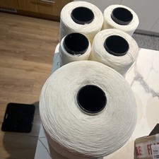 knitting crochet yarn bundle job lot Linen 15kg white, limited stock