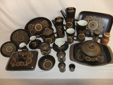 Denby - Arabesque - vintage retro hand painted stoneware tableware - 8B3G  #