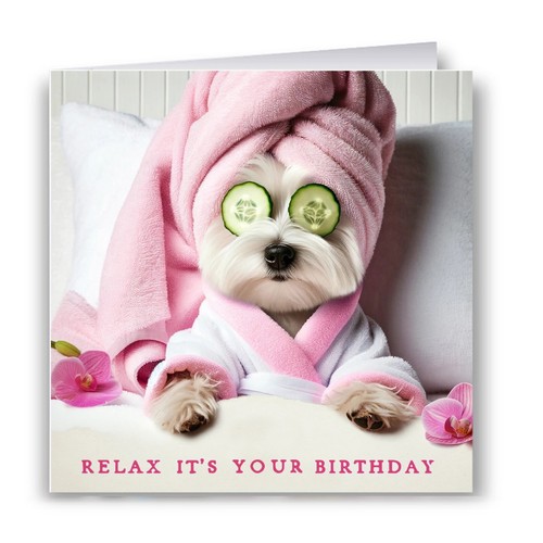 Pampered westie birthday - pampered,