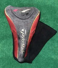 TaylorMade R7 Series Driver Golf Head Cover Black Red Yellow Good/Fair Cond