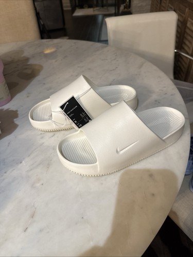 Men white nike slides - nike, size