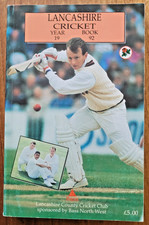 1992 LANCASHIRE CRICKET YEAR BOOK, Superb condition & clean!