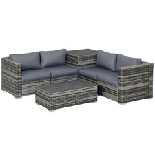 Outsunny 6pcs rattan sofa set - outsunny,