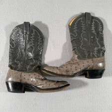 Vintage Justin Grey Ostrich