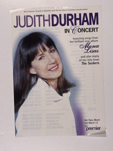 Judith durham flyer original - durham,