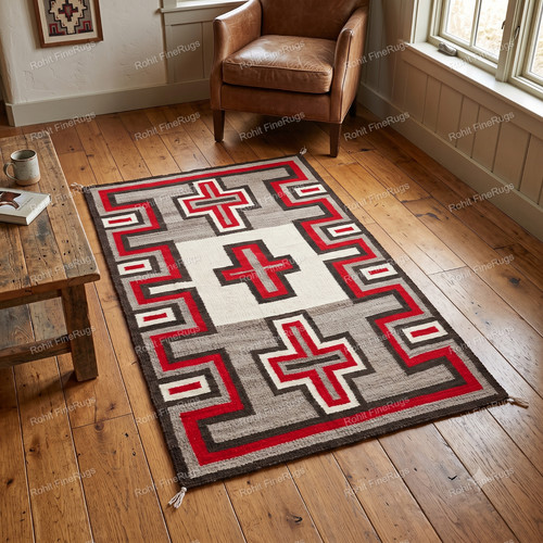 Custom size handwoven wool - handwoven,