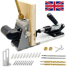Pocket Hole Jig Drill Guide Master Kit Woodworking Joinery System Screw Set