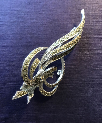 Vintage silver tone hollywood - silver,
