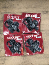 4x SECURIT RING GATE LATCH S5136 BLACK NEW OLD STOCK £24+VAT Handle Door Fence