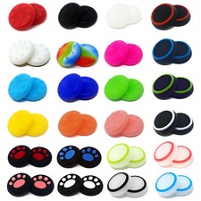 1-20 PAIRS Controller Thumb Grips PS4 Xbox One PS5 Dotted Analog BULK Rubber Pad