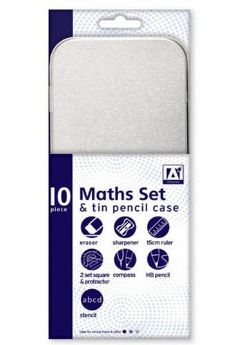 Maths set geometry ruler - set,