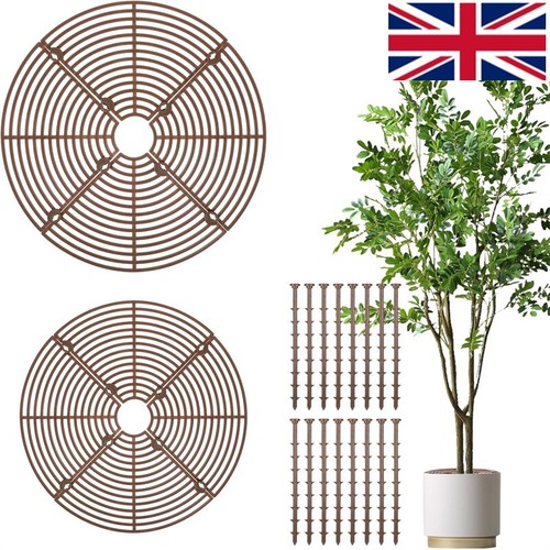 2pcs plastic potted plant - 1/2pcs,