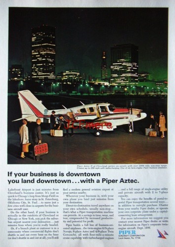 Piper aztec airplane vintage - aztec,