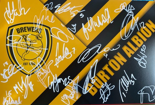 Burton albion 15x10 - 15x10, signed