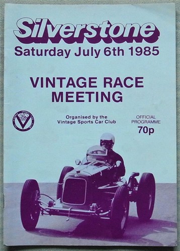 Silverstone jul 1985 vscc - silverstone,