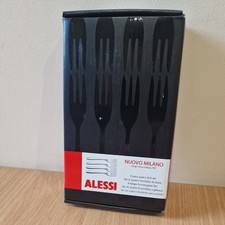 Alessi Boxed 4 piece Pastry fork set (Nuovo Milano) 