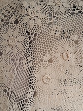 Crochet Round Bej SIZE