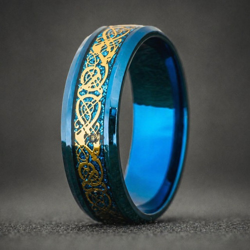 Dragon ring blue unused - ring,